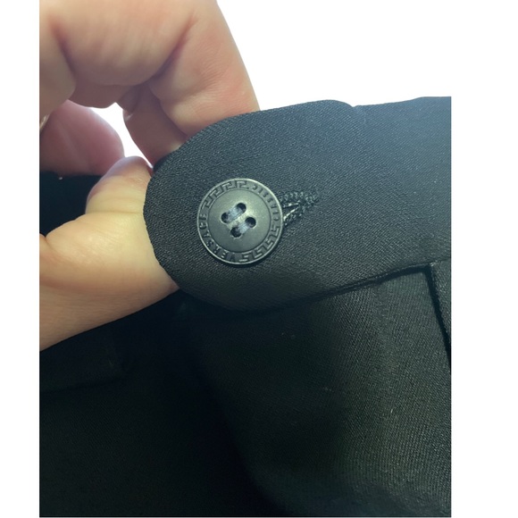 VERSACE Classic vintage black high waist pleated pants trousers - Picture 8 of 16